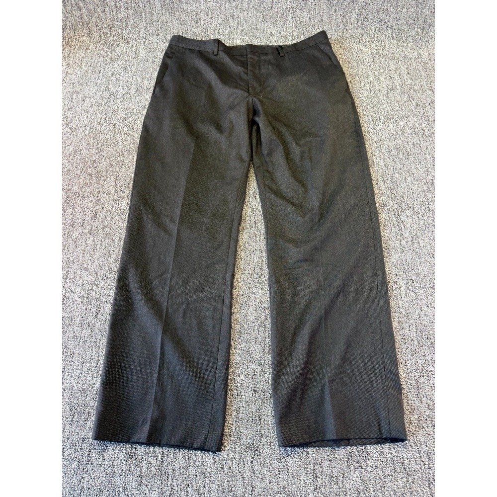 Banana Republic Classic Dress Pants Men 38x32 Gray Straight Leg High Rise Formal
